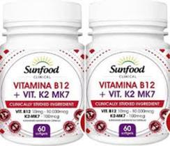 Vitamina B12+vit.k2 mk7 60 softgels sunfood