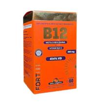Vitamina B12 + Vitamina C 60 Comp Sabor Tangerina - FORTLIFE Vitamina B12 + Vitamina C 60 Comp Sabor Tangerina - FORTLIFE