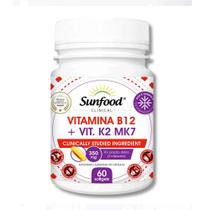 Vitamina B12 + Vitamina K2 MK7 Sunfood 60 cápsulas