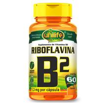 Vitamina b2 60 caps de 500 mg unilife