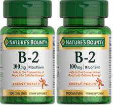 Vitamina B2 Riboflavina 100 mg 200 comprimidos Nature's Bounty
