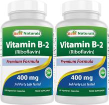 Vitamina B2 (riboflavina) 400 mg Best Naturals 120 cápsulas vegetais Vitamina B2 (riboflavina) 400 mg Best Naturals 120 cápsulas vegetais