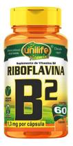 Vitamina B2 Riboflavina 60 Cápsulas 500mg Unilife Suplemento