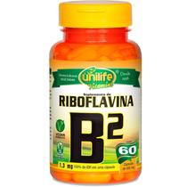 Vitamina B2 Riboflavina 60 cápsulas Unilife Vitamina B2 Riboflavina 60 cápsulas Unilife