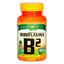 Vitamina B2 Riboflavina 60 Cápsulas Vegetarianas - Unilife