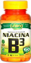 Vitamina B3 Niacina Unilife 60 cápsulas de 500mg
