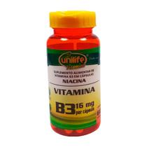Vitamina B3 Niacina - Unilife - 60 Cápsulas Vitamina B3 Niacina - Unilife - 60 Cápsulas