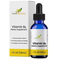 Vitamina B5 líquida Herb-Science de alta absorção 30mL Vitamina B5 líquida Herb-Science de alta absorção 30mL