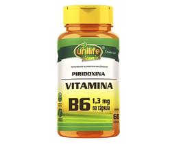 Vitamina B6 Piridoxi na 500mg 60 Cápsulas Vegano - Unilife Vitamina B6 Piridoxi na 500mg 60 Cápsulas Vegano - Unilife