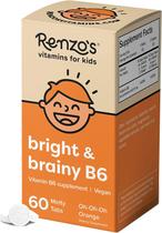 Vitamina B6 Renzo's Bright & Brainy - Comprimidos Dissolvíveis para Crianças (60 unidades)