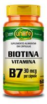 Vitamina B7 Biotina 60 Cápsulas 500mg Unilife