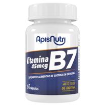 Vitamina B7 Biotina 60 cápsulas APISNUTRI