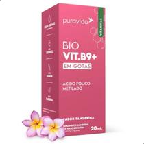 Vitamina B9 Drops Biodisponivel em Gotas 20ml - Pura Vida Vitamina B9 Drops Biodisponivel em Gotas 20ml - Pura Vida