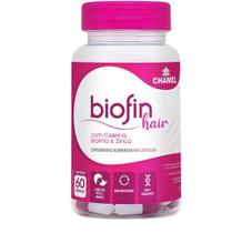 Vitamina Biofin Hair Cisteína, Biotina, Zinco - Chamel