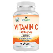 Vitamina C 1.000Mg 60Cap Vegana Gelatina Vegetal Best Nature