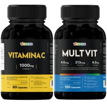 Vitamina C 1000 mg Vitaease Suplemento Alimentar 60 Caps
