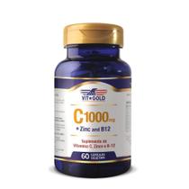 Vitamina C 1000 mg+ Zinco e B12 Vitgold 60 caps