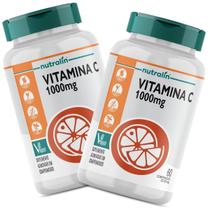 Vitamina C 1000mg Acido Ascorbico Vegano 60 Comprimidos Nutralin - Kit 2