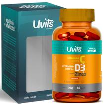 Vitamina C 1000mg + D3 2000ui + Zinco 29,59mg Uvits