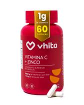 Vitamina C 1000mg e Zinco Com Alta Concentração e Mais Imunidade 60 cápsulas Vhita