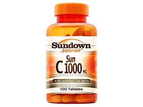 Vitamina C 1000mg Pure Ascorbic Acid 100 Tabletes - Sundown Naturals