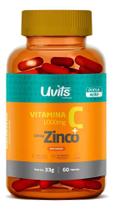 Vitamina C 1000Mg + Zinco 10Mg 60 Cáps Uvits Sabor Laranja