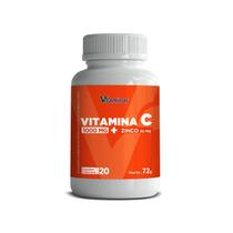 Vitamina C 1000mg Zinco 30mg 120 Cápsulas Vitaminar