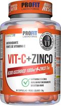Vitamina C 1000mg + Zinco 7mg - Profit Labs Anticatabolismo Anticorpos