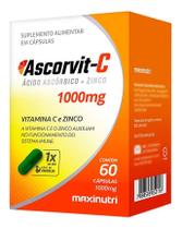 Vitamina C 1000Mg + Zinco Ascorvit-C Com 60 Cápsulas - Maxinutri