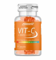 Vitamina C 1000mg + Zinco + Vit D3 Pura - 60 Cápsulas