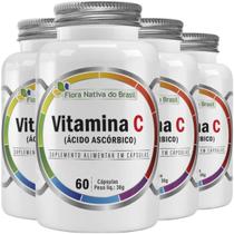 Vitamina C 4 X 60 Cápsulas 500mg - Flora Nativa