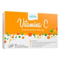 Vitamina C 500mg Ácido Ascórbico 30 Cápsulas - Equaliv