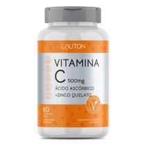 Vitamina C 500Mg Ácido Ascórbico + Zinco Quelato 60Cp Lauton