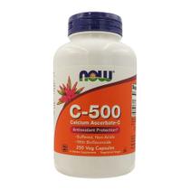 Vitamina C 500mg e Ascorbato de Cálcio Now Foods 250Caps