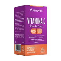 Vitamina C 500mg Sanavita 30 Cápsulas Vegetais Vitamina C 500mg Sanavita 30 Cápsulas Vegetais