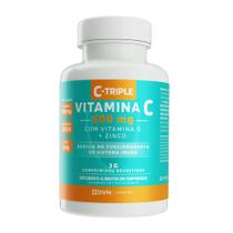 Vitamina C 500mg+Vit D 200UI+Zinco 5mg 30 comprimidos C-Triple Vitamina C 500mg+Vit D 200UI+Zinco 5mg 30 comprimidos C-Triple