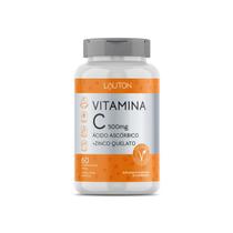 Vitamina C 500mg + Zinco 7mg 60 Caps Vegano Lauton Nutrition