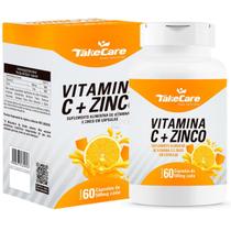 Vitamina C 500Mg + Zinco 7Mg 60 Capsulas Imunidade Take Care
