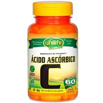 Vitamina C Ácido Ascórbico 60 cápsulas Unilife Vitamina C Ácido Ascórbico 60 cápsulas Unilife