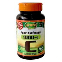 Vitamina C Acido Ascorbico Unilife 1000mg 30 Comprimidos. o Unico