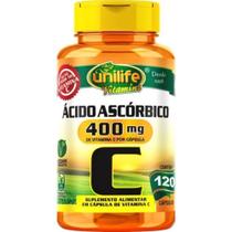Vitamina C Acido Ascorbico Unilife 120 750mg Capsulas Original