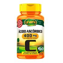 Vitamina C - Ácido Ascórbico - Unilife 60 Cápsulas Vitamina C - Ácido Ascórbico - Unilife 60 Cápsulas