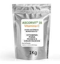 Vitamina C Com Ascórbico Para Peixes Camarões Crustáceos 1kg - Ascorvit