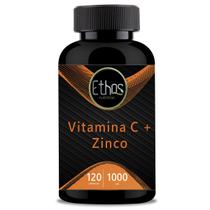 Vitamina C com Zinco 1000mg - 120 Cápsulas - ETHOS NUTRITION