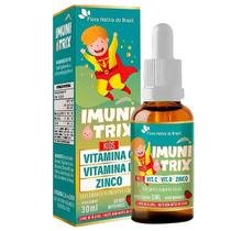 Vitamina C,D, Zinco Infantil Kids Em Gota Sabor Morango 30ml Flora Nativa Do Brasil