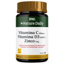 Vitamina C + D3 2000UI + Zinco 60 Cápsulas Vitamina C + D3 2000UI + Zinco 60 Cápsulas