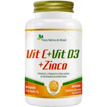 Vitamina C D3 E Zinco 600mg 60 Cápsulas - Flora Nativa