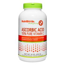 Vitamina C em pó, ácido ascórbico nutribiótico, 2000 mg, 473 ml