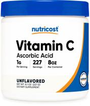 Vitamina C em pó Nutricost Ácido ascórbico 227g (8oz)