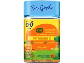 Vitamina C Infantil Dr. Good Kids Laranja - 60 Pastilhas